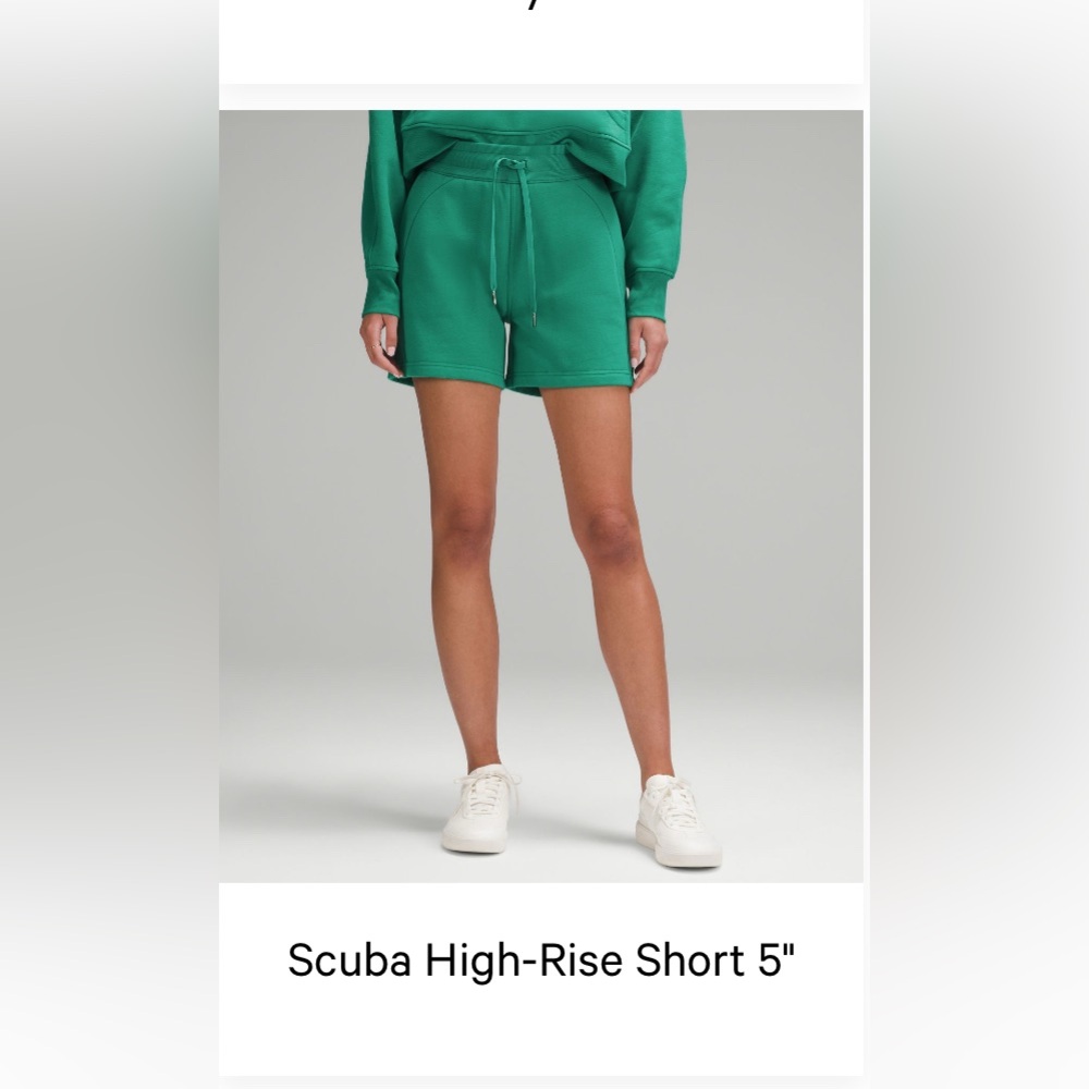 Lululemon Scuba Shorts in Cascadia Green